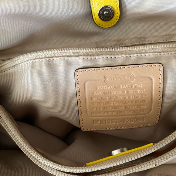 Drawstring Coach Purse - Picture 3 of 4